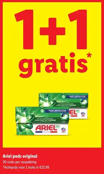 Lidl Ariel pods original aanbieding