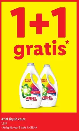Lidl Ariel liquid color aanbieding