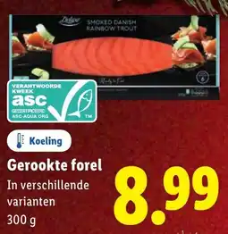 Lidl Gerookte Forel aanbieding