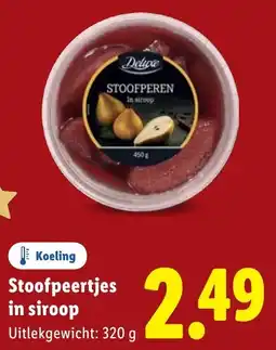Lidl Stoofpeertjes in Siroop aanbieding