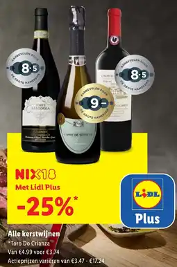 Lidl Alle Kerstwijnen Toro Do Crianza aanbieding
