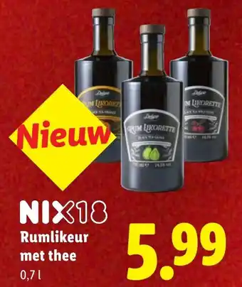 Lidl Rumlikeur met thee aanbieding