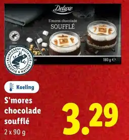 Lidl S'mores chocolade soufflé aanbieding