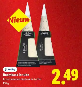 Lidl Roomkaas in tube aanbieding
