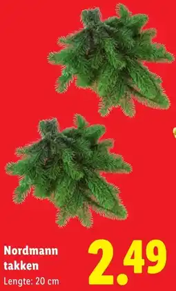 Lidl Nordmann takken aanbieding