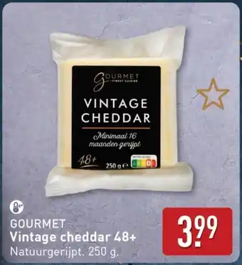 ALDI Gourmet Vintage cheddar 48+ aanbieding