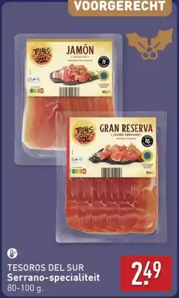 ALDI Tesoros del sur Serrano-specialiteit aanbieding