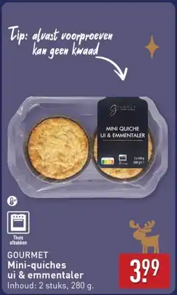 ALDI Gourmet Mini-quiches ui & emmentaler aanbieding