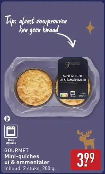 ALDI Gourmet Mini-quiches ui & emmentaler aanbieding