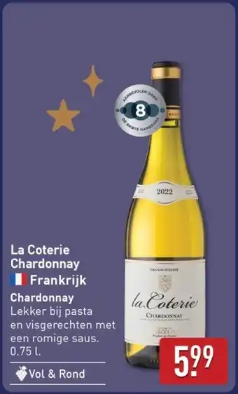 ALDI La Coterie Chardonnay aanbieding