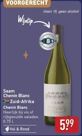 ALDI Saam Chenin Blanc aanbieding