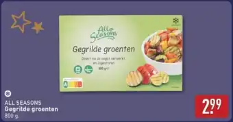 ALDI All seasons Gegrilde groenten aanbieding