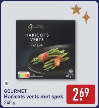 ALDI Gourmet Haricots verts met spek aanbieding