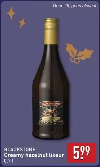ALDI Blackstone Creamy hazelnut likeur aanbieding