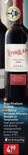 ALDI Rioja Rivallana Crianza aanbieding