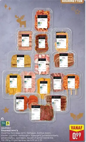 ALDI Gourmet Gourmet mini's aanbieding