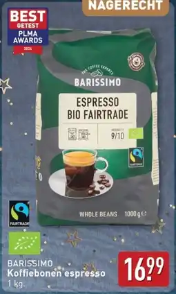 ALDI Barissimo Koffiebonen espresso aanbieding