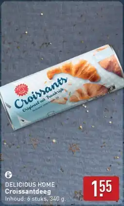 ALDI Delicious home Croissantdeeg aanbieding