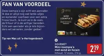 ALDI Gourmet Mini-loempia's met eend en hoisin aanbieding