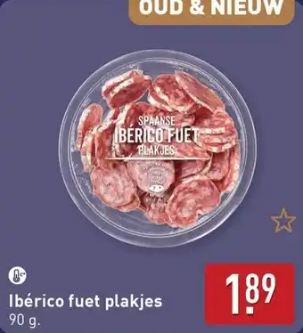 ALDI Ibérico fuet plakjes aanbieding