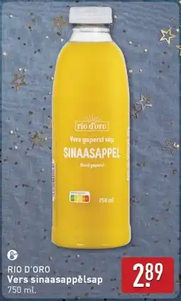 ALDI Rio d'oro Vers sinaasappelsap aanbieding
