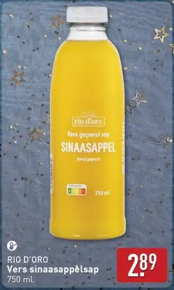 ALDI Rio d'oro Vers sinaasappelsap aanbieding