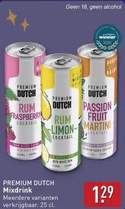ALDI Premium dutch Mixdrink aanbieding