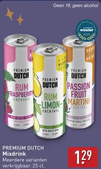 ALDI Premium dutch Mixdrink aanbieding