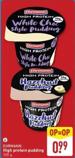 ALDI Ehrmann High protein pudding aanbieding