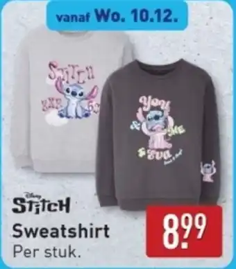 ALDI Stitch Sweatshirt aanbieding