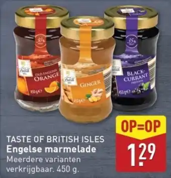 ALDI Taste of British Isles Engelse marmelade aanbieding