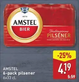 ALDI Amstel 6-pack pilsener aanbieding