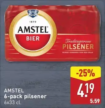 ALDI Amstel 6-pack pilsener aanbieding