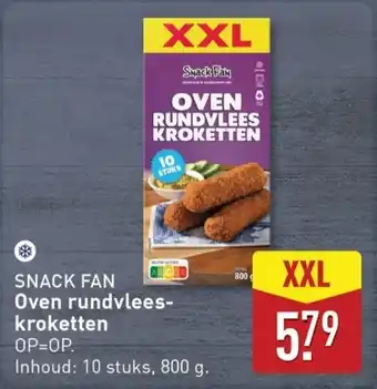 ALDI Snack Fan Oven Rundvlee Skroketten XXL aanbieding