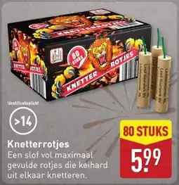 ALDI Knetterrotjes aanbieding
