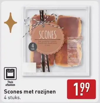 ALDI Scones met rozijnen aanbieding