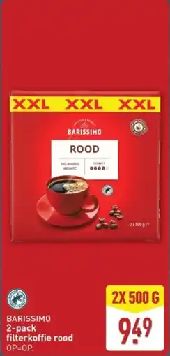 ALDI Barissimo Filterkoffie Rood aanbieding