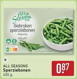 ALDI All Seasons Sperziebonen aanbieding
