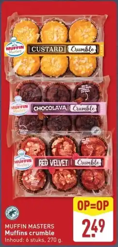 ALDI Muffin masters muffins crumble aanbieding