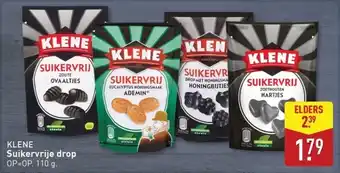 ALDI Klene Suikervrije drop aanbieding