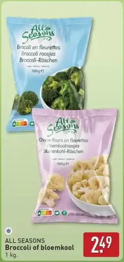 ALDI All Seasons Broccoli of bloemkool aanbieding