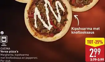 ALDI Cucina Verse pizza's aanbieding
