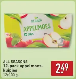 ALDI All Seasons 12-pack appelmoes kuipjes aanbieding