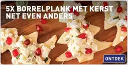 ALDI 5x borrelplank met kerst net even anders aanbieding