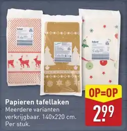 ALDI Papieren tafellaken aanbieding