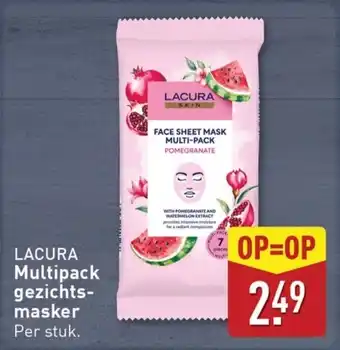 ALDI Lacura Multipack gezichtsmasker aanbieding