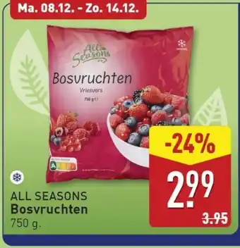 ALDI All Seasons Bosvruchten aanbieding