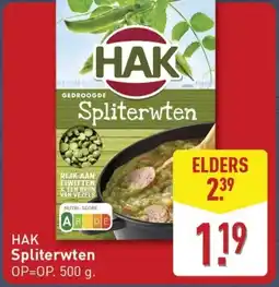 ALDI Hak Spliterwten aanbieding