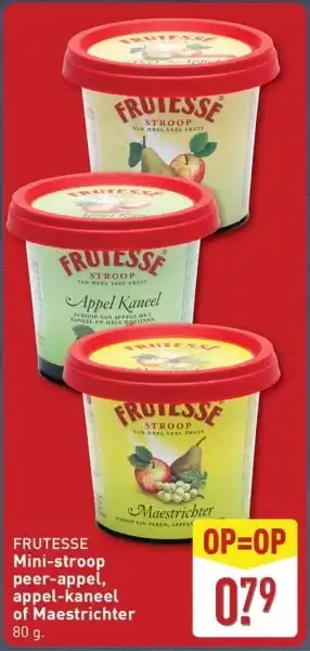ALDI Frutesse Mini-stroop peer-appel, appel-kaneel of Maestrichter aanbieding