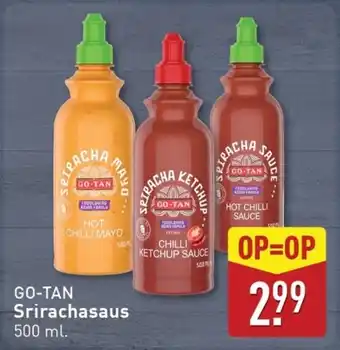 ALDI GO-TAN Srirachasaus aanbieding